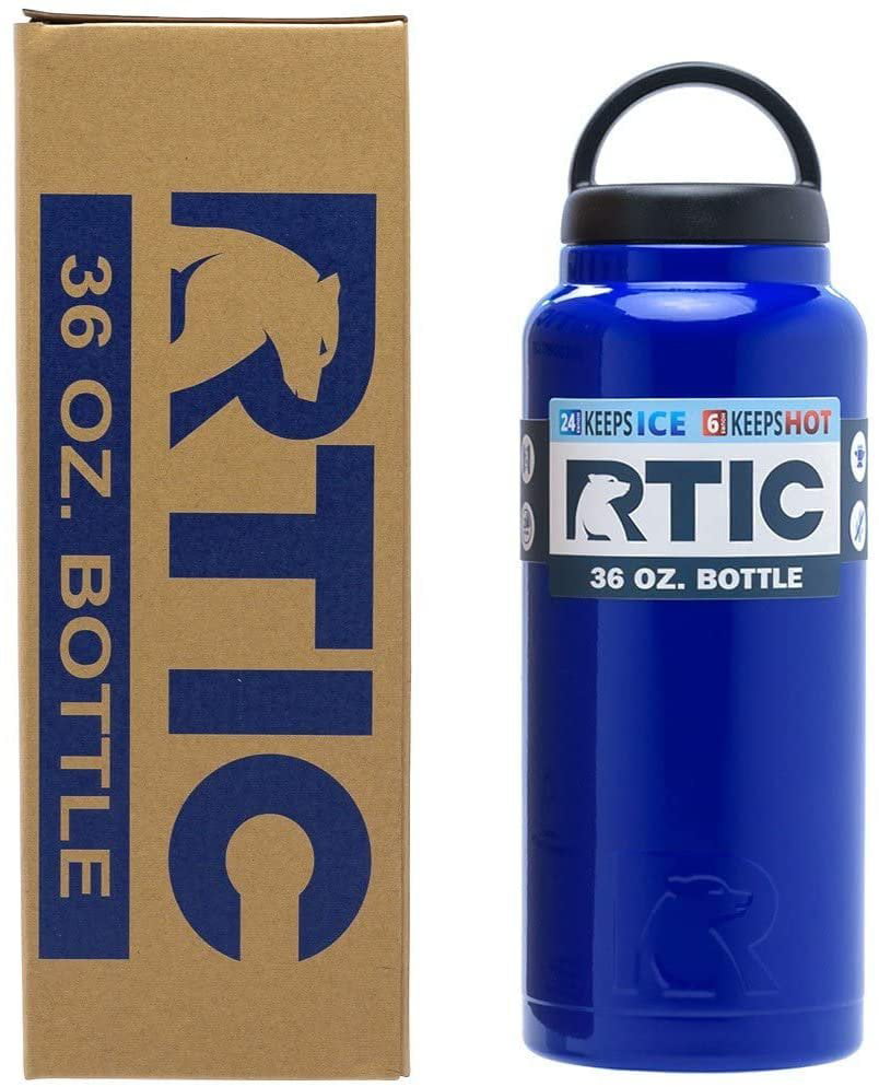 RTIC Bottle, 36 oz, Royal, Double Vacuum Insulated Water Bottle, Stainless  Steel for Hot & Cold Drinks, Sweat Proof Thermos, Great for Travel, Hiking  