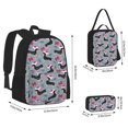 thumbnail image 2 of Fotbe Christmas Hat Dachshund Set Escolar 3 en 1 para Niños - Mochila Duradera con Lonchera Aislante y Estuche para Lápices - Mochila Escolar para Niños y Niñas, 2 of 7