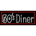 thumbnail image 1 of Red Border 50s Diner Music Cd LED Neon Sign 13 x 32 - inches, Black Square Cut Acrylic Backing, with Dimmer - Bright and Premium built indoor LED Neon Sign for café, club, party, event and stroefront., 1 of 7
