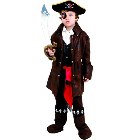 Dress Up America Boys Caribbean Pirate Costume