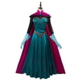thumbnail image 4 of Disfraz de princesa Elsa para adultos, disfraz de película Ice Cos, disfraz de princesa reina, disfraz de fantasía, guantes, capa, traje de Halloween, 4 of 5