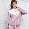 thumbnail image 3 of Chándales sin costuras para mujer, conjunto de Yoga, ropa deportiva de entrenamiento, ropa de gimnasio, Top corto de manga larga, mallas de cintura alta, trajes deportivos, 3 of 5