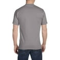 thumbnail image 3 of Hanes Essential-T Men T-Shirt, Short Sleeve Crew Neck, Classic Fit Cotton Tee, Graphite, M, 3 of 5
