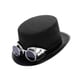 thumbnail image 5 of Sombrero de copa steampunk, tocado decorativo para cosplay, rave, bodas y actuaciones en escenarios. Vasos de plata, 5 of 9
