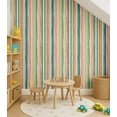 thumbnail image 4 of S4Sassy Stripes Wallpaper - Multi Wall Covering, 25" x 360" Self-Adhesive Textured Vinyl Walls Paper, Wallwrap, Easy DIY Wall Covering For Kids Bedroom, Kids room wall decor, Playroom wallpaper, 4 of 9