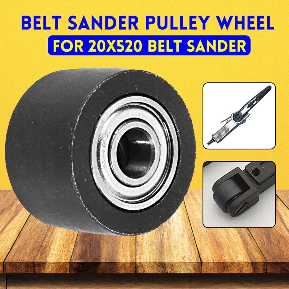 20X520mm Disc Home Air Belt Sander Pulley Wheel Replacement Steel ...
