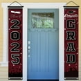 thumbnail image 4 of 2025 Graduation Banners, Maroon and Black-Durable Polyester Door and Porch Decorations with "Congratulations to Graduates" Message, Perfect for College and High School Celebrations, graduation Decor, 4 of 5