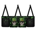 thumbnail image 2 of KUIFORTI Trunk Organizer for Car, Skull Car Organization Accessories St Patrick's Day Decorations Green Leaf Car Trunk Organizer for Sedan,Truck,Van, Frees Trunk Floor, Sturdy Space Saving Expert, 2 of 6