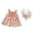 C, variant on Edvintorg Toddler Baby Girls Clothes Summer 2025 Cute Bow Decoration Flower Print Suspender Dress with Hat Girls Outfit Sets