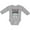 AC-Heather Grey, variant on Walk by Faith Quote Boys or Girls Long Sleeve Baby Bodysuit