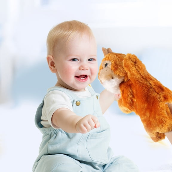 TABLZONE Soft Plush Animal Hand Puppet for Kids and Adults, Interactive Play Toy Set for Imaginative Fun and Learning