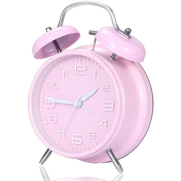 Aciyhn Retro Alarm Clock Battery, Pink Retro Alarm Clock