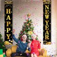thumbnail image 1 of Kit de decoraciones de Feliz Año Nuevo 2025, juego 2025 con pancarta de Feliz Año Nuevo para telón de fondo de Nochevieja, 1 of 5