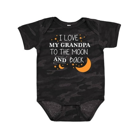 

Inktastic I Love My Grandpa To The Moon and Back Gift Baby Boy or Baby Girl Bodysuit