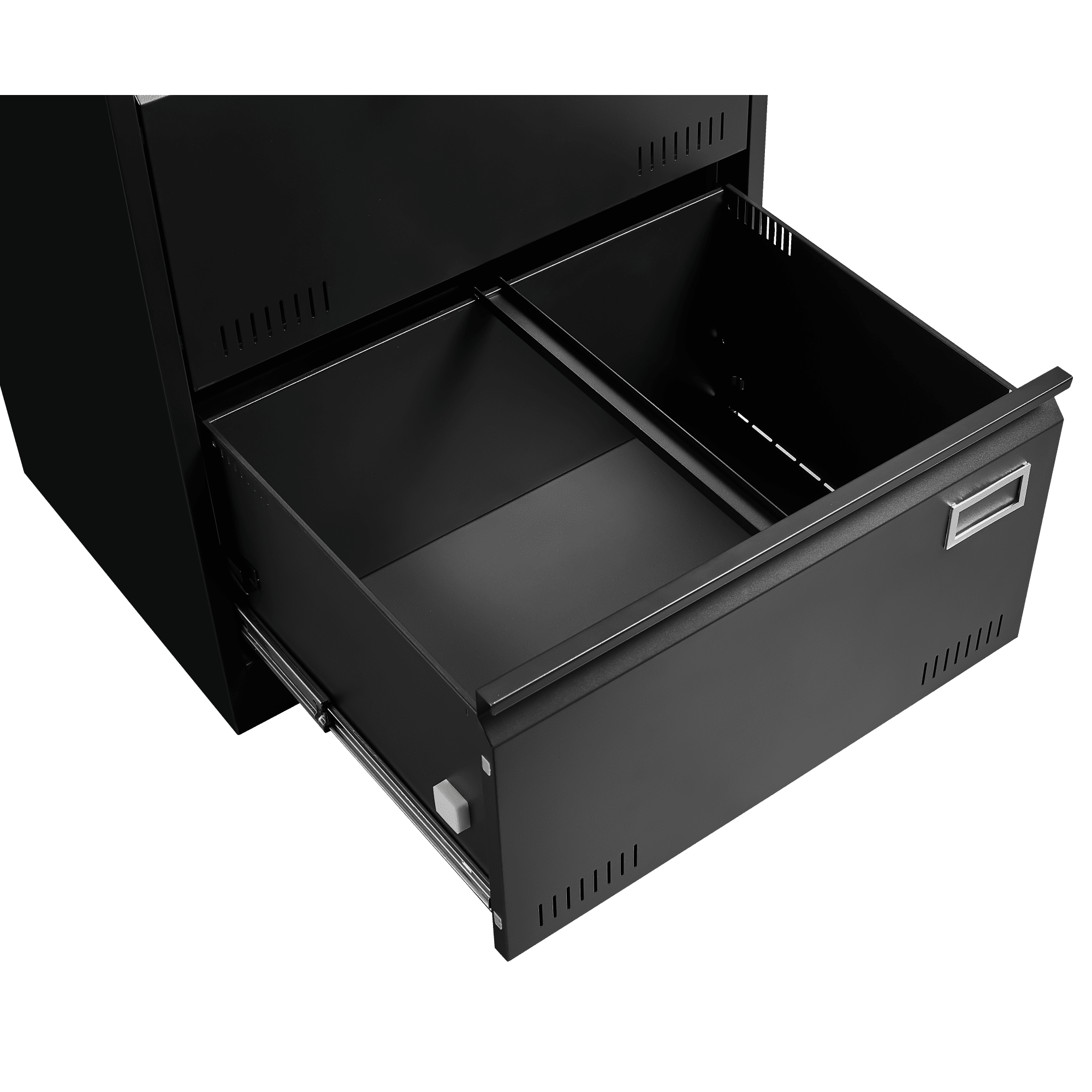 Leumius 2-Drawer File Cabinet with Lock,15.7" Deep Metal Lateral Vertical Filing Cabinet for Home Office,Fits Legal/Letter/A4,Easy Assembly,Black