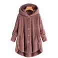 thumbnail image 3 of Winter Coat for Women Plus Size Active Casual Corduroy Jacket Wool Thicken Outwear Plush Solid Pocket Overcoat, 3 of 7
