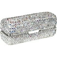 thumbnail image 5 of DODAMOUR Lipstick Case with Mirror, Rhinestone Crystal Lipstick Organizer for Travel, Portable Bling Diamonds Lip Gloss Storage Holder (White), 5 of 7