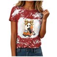 thumbnail image 2 of Leey-World Women Halloween Tshirt Women Fashion Crew Neck Short Sleeve Tops Casual Loose Basic T Shirt, 2 of 6