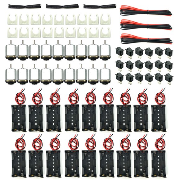 Kit de motores de corriente continua EUDAX 18, minieléctrico, 1,5 a 3 V, 24000 RPM