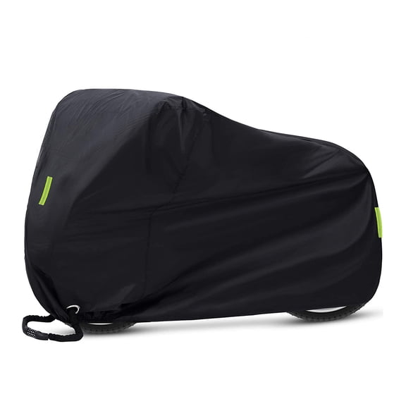 Waterproof Heavy-Duty Bike Cover for Outdoor Storage, Anti-UV Rain Protection Bicycle Cover with Reflective Stripes & Lock Holes, Fits Mountain & Road Bikes (78.7" x 43.3" x 27.5")