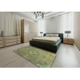 thumbnail image 5 of Ahgly Company Machine Washable Indoor Rectangle Abstract Brass Green Area Rugs, 2' x 5', 5 of 7