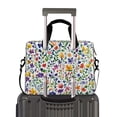 thumbnail image 2 of FORMRS 16" Laptop Bag Carrying Sleeve Case with Handle Travel Shoulder Briefcase, Green Wildflower Pattern, 2 of 8