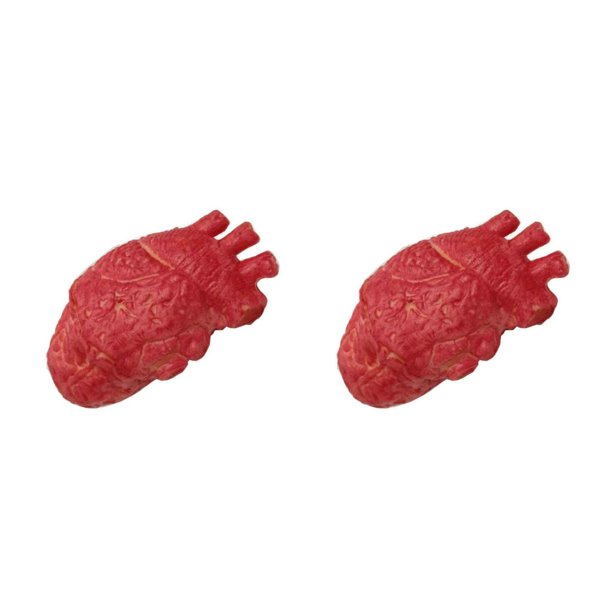 Tholdsy Halloween Horror Bloody Heart Props Fake April Anti Simulation Decor Stress Day Toy Ball Human Fool's Body Supplies Squeezing 18x10cm 2piezas Tholdsy CBP587181