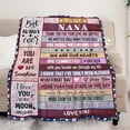 thumbnail image 2 of LHSHID Nana Gifts from Grandkids Gifts for Nana Grandma Nana Birthday Gifts Nana Gifts for Mothers Day Nana Gifts for Christmas Nana Blanket 50"x60", 2 of 6