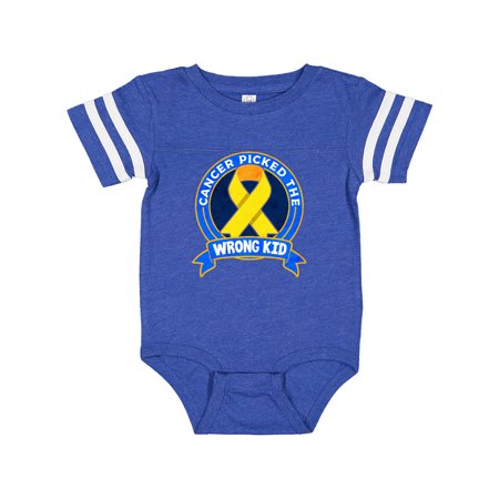 

Inktastic Childhood Cancer Pediatric Cancer Ribbon Gift Baby Boy or Baby Girl Bodysuit