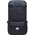 thumbnail image 3 of KAUKKO School Travel mochila para universidad flexible con portátil para 12", 16.1L(Nylon/Gris verde) KAUKKO EP5-6-Black, 3 of 5