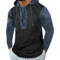 thumbnail image 4 of Vedolay Men's Hoodies Soft and Comfy Basic Pullover Crewneck Sweatshirt Blue,S, 4 of 4