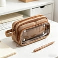 thumbnail image 7 of Solivara Multi Layer Transparent Stationery Bag Detachable For Home Office Organization (D,8.46 × 4.72 × 3.54in), 7 of 7
