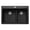 Anthracite, variant on Blanco 443211 33 in. Liven Silgranti 60-40 Double Bowl Dual Mount Kitchen Sink with Low Divide - Anthracite