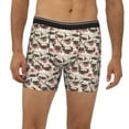 thumbnail image 2 of Men'S Boxer Briefs, Funny French Bulldog_C Soft And Breathable Mens Underwear Boxer Briefs With Widen Waist, 2 of 2