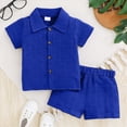 thumbnail image 6 of NOLDARES Toddler Boys Dinosaur Print Short Sleeve T-Shirt Shorts Set Casual Summer 2 Piece Outfit Blazer,6-9 M, 6 of 9