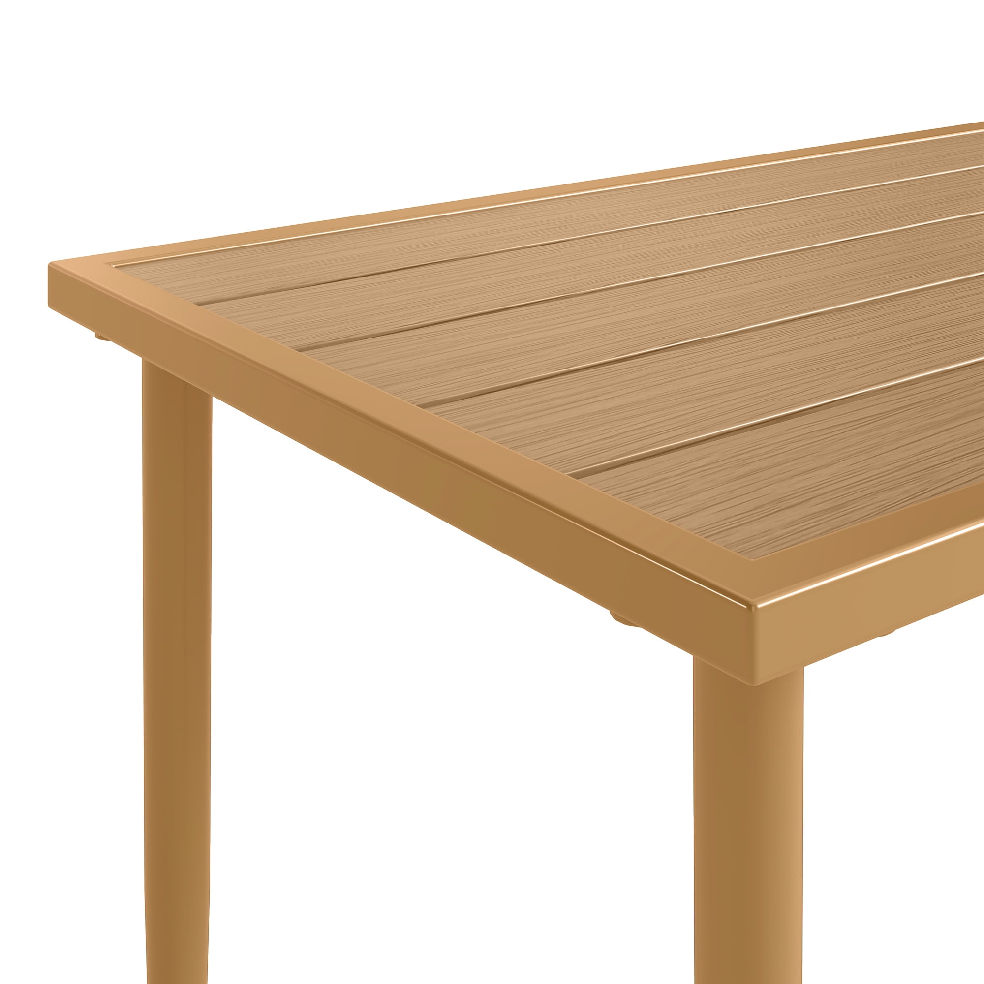 Craftian 4-Piece Outdoor Patio Conversation Set, Patio Furniture Set with Side Table - Beige