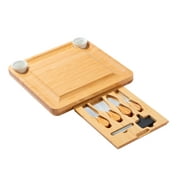 Better Homes & Gardens Bamboo Charcuterie Cheese Board Set, with Serving Utensils