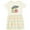 Natural with Stripes, variant on Out of This World- Cute Pink Alien Ufo Girls Toddler Dress