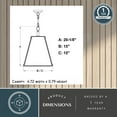 thumbnail image 6 of Tremont 4 Light Crystal Black Urban Loft Pendant Lantern Clear Glass, 6 of 9