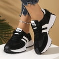 thumbnail image 5 of Pandaie Women's Fashion Sneakers Trendy Low Top Classic Retro Casual Shoes Ladies Non Slip Comfortable Running Walking Footwear with Arch Support Black Size 9, 5 of 8