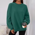 thumbnail image 6 of Womens Oversized Sweatshirts Hoodies Fleece Crewneck Sweaters Casual Tops Comfy Fall Fashion Outfits Winter Clothes, 6 of 6