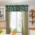 thumbnail image 3 of Yayeee Kitchen Valance Rod Pocket 54" x 18" Living Room Window Curtain, Green Christmas Gingerbread, 3 of 6