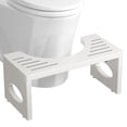 thumbnail image 1 of Taburete para inodoro ROMGUAR CRAFT, 18 cm, de bambú, plegable, en cuclillas (blanco), 1 of 7