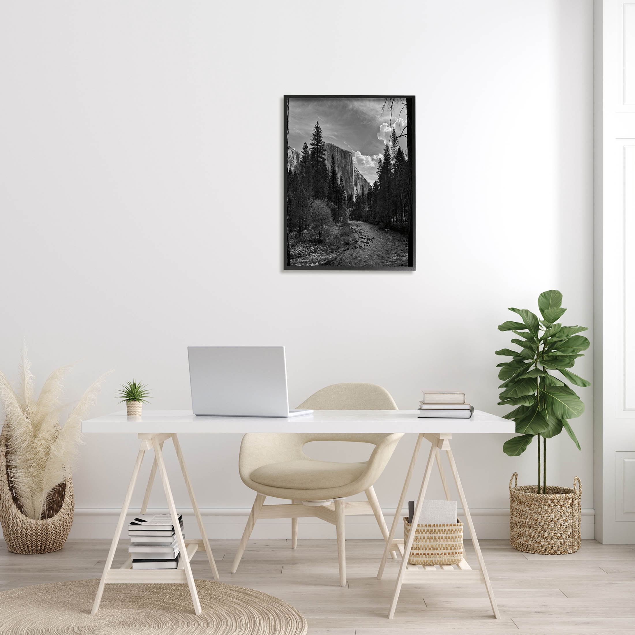 Stupell Industries Yosemite Park Nature Scenery Photograph Black Framed Art Print Wall Art, Design by Andre Eichman