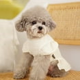 thumbnail image 3 of Dog Dress Ruffled Sleeve Soft Breathable Fashion Outfit Summer Dog Clothes Pet Shirt for Small and Medium Dogs, 3 of 8