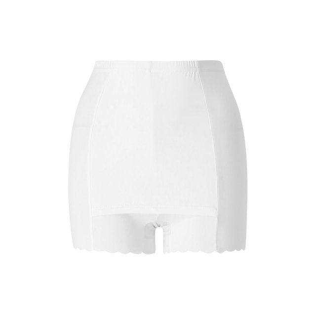 VISgogo Pantalones cortos de seguridad debajo de la falda para mujer, pantalones cortos de estilo simple con cintura elástica de doble capa de Color sólido, mallas de seguridad informales VISgogo moda