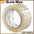 thumbnail image 3 of Sure-Max 36 Rolls (Case) Heavy-Duty Shipping & Packing Tape (2" x 120 yard/360' each) - Moving & Adhesive Carton Sealing - 2.7mil Clear, 3 of 7