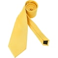 thumbnail image 5 of LAICAIW Men's Ties Solid Pure Color Plain Formal Black Ties For Men, 5 of 5