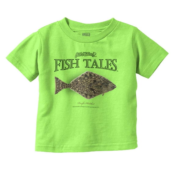 Gill McFinn Halibut Fishing Fisherman Toddler Boy Girl T Shirt Infant Toddler Brisco Brands 12M