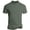 Army Green, variant on Magnetic Detachable Short Sleeve Top for Men, Wicking Activewear, Fast Dry Workout Shirt with Stretch Fit